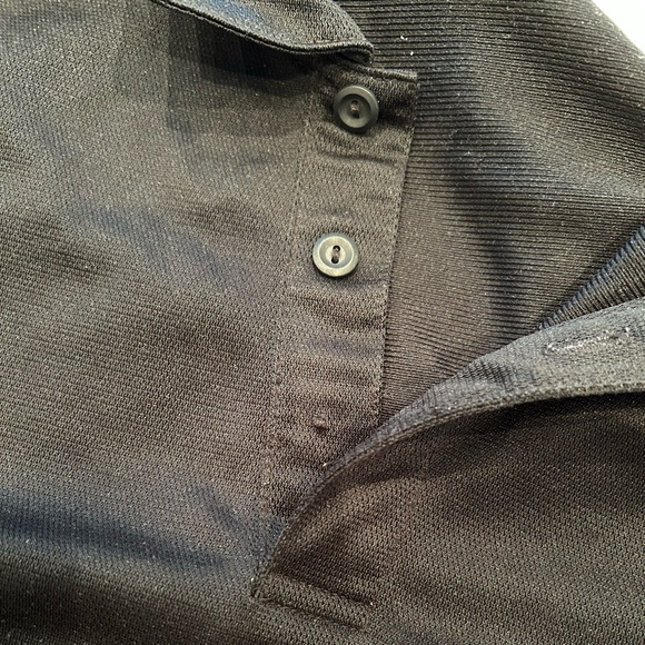 Nike Embroidered Logo Black Tennis Solid Polo Shirt  Men - Picture 9 of 9